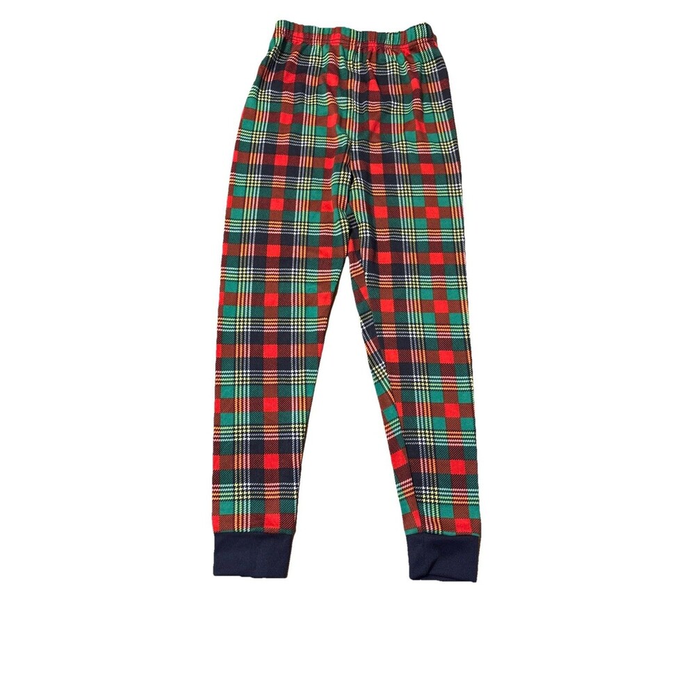 Dearfoams Boys Size 12 Red Green Plaid Sleep Pants